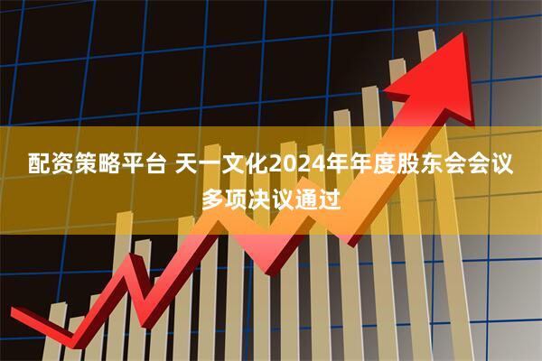 配资策略平台 天一文化2024年年度股东会会议多项决议通过